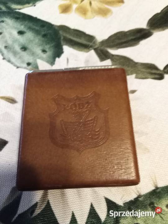 PRL papierosnica skóra naturalna Łódź