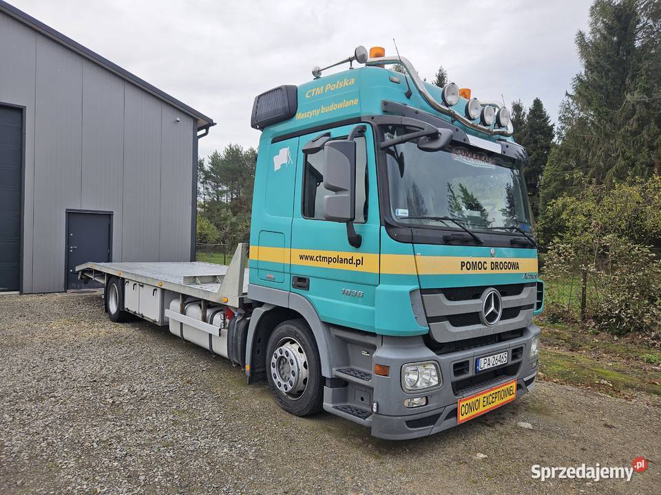 Mercedes Actros 1836 laweta do maszyn 630 000 diesel