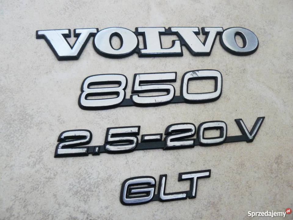 Napis Volvo 850 GLT 2.5 20V emblemat Piastów