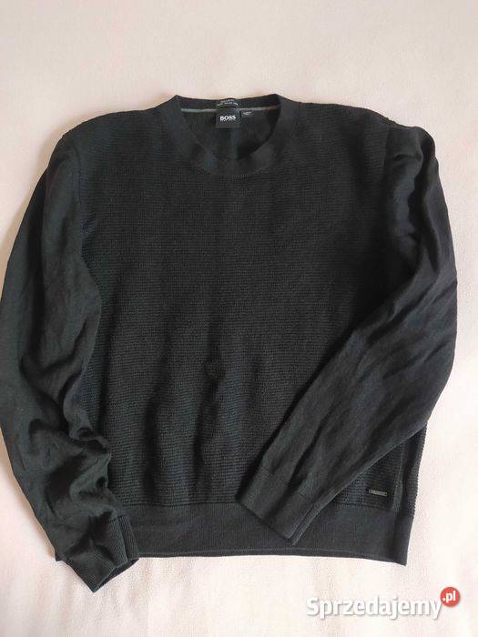 Hugo Boss sweter finest italian yarn XL czarny Rozmiar 42(XL) Rzeszów