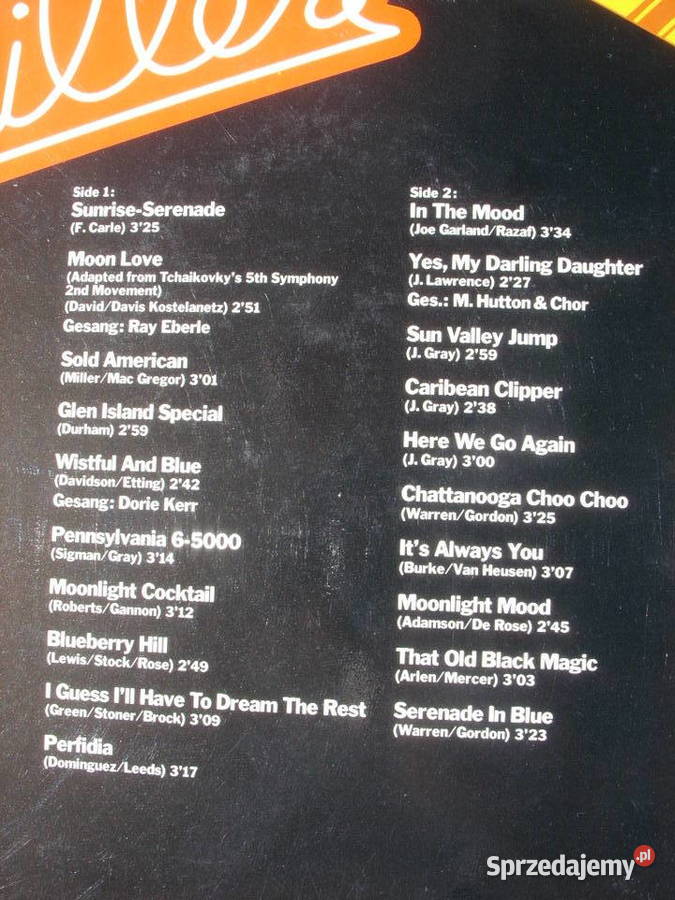 Winyl LP GLENN MILLER20 GREATEST HITS 1980 R dolnośląskie Wołów