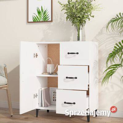 vidaXL Szafka biała 695x34x90 materiał Warszawa