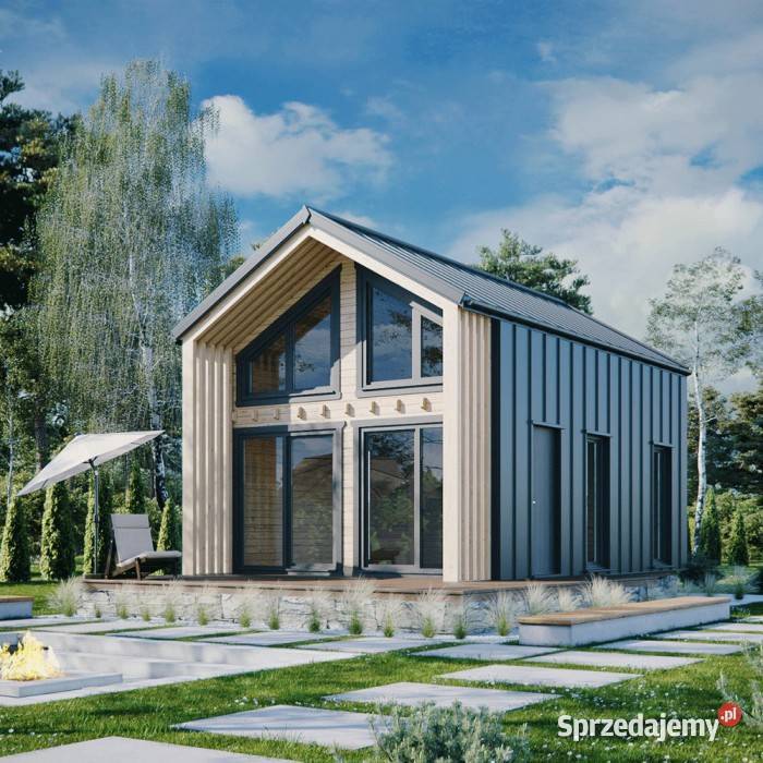 DREWNIANY DOMEK CAŁOROCZNY HORYZONT 65 21 M2 Mrągowo