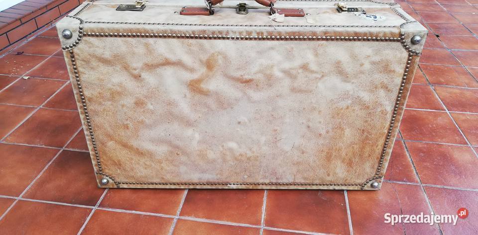 Walizka stara torba podróżna kufer waliza antyk Torby, plecaki i walizki Garwolin