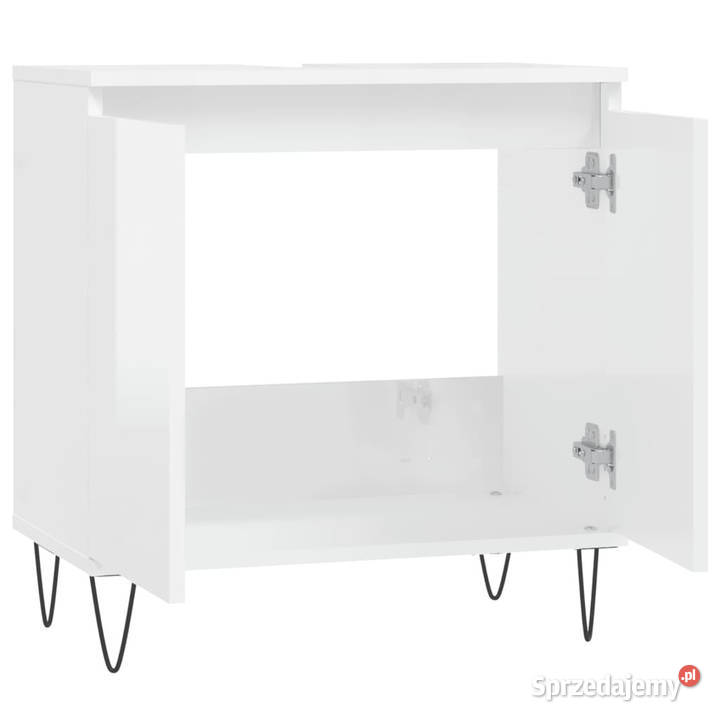 Szafka łazienkowa biała wysoki połysk 58x33x60 Warszawa