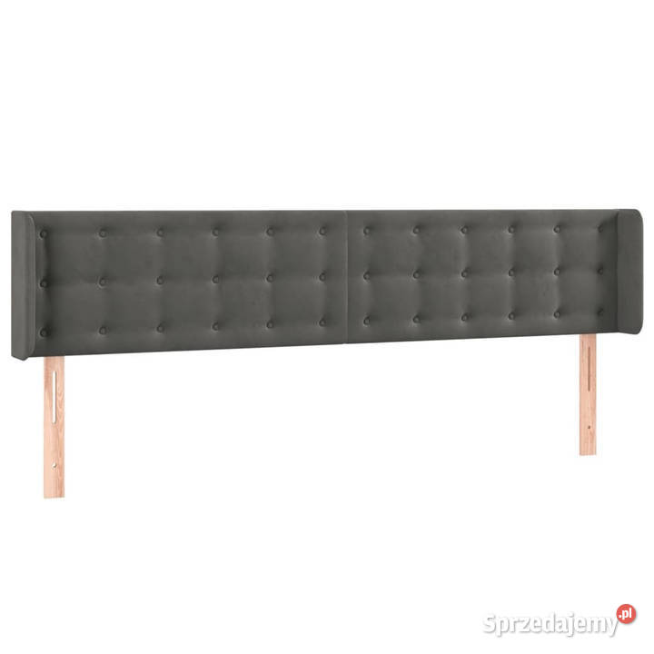 Zagłówek do łóżka z LED ciemnoszary 203x16x7888 Warszawa