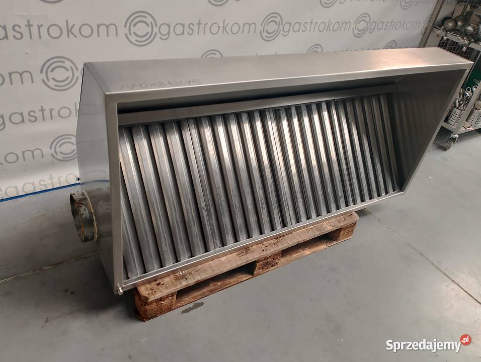 Okap przyścienny trapezowy z łapaczami 170x80x45 Wrocław