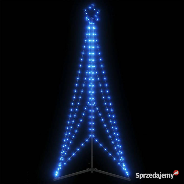 Lampki choinkowe 363 niebieskich LED 182 mazowieckie Warszawa
