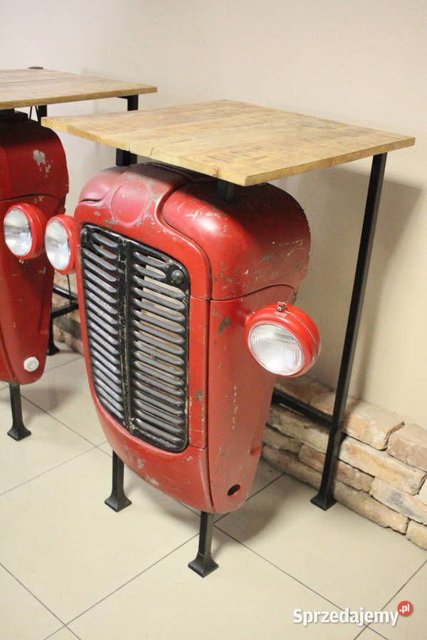 Stolik barowy traktor BLAT 60x60 2 HOKERY Pszczyna