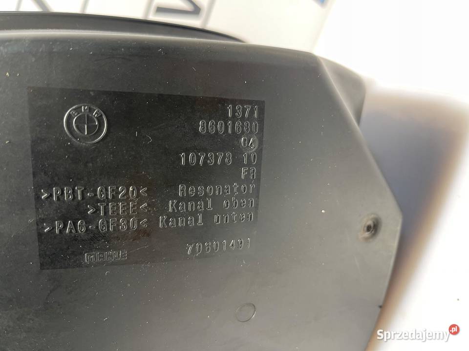 BMW F20 F30 LIFT F36 REZONATOR PRZEWÓD POWIETRZA osobowe