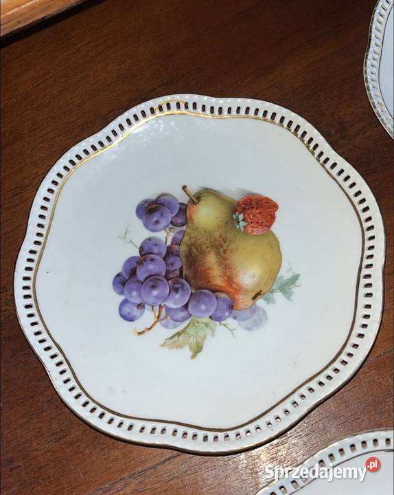 Talerzyk z owocami ażur Syg Schumann Arzbeg Gdańsk