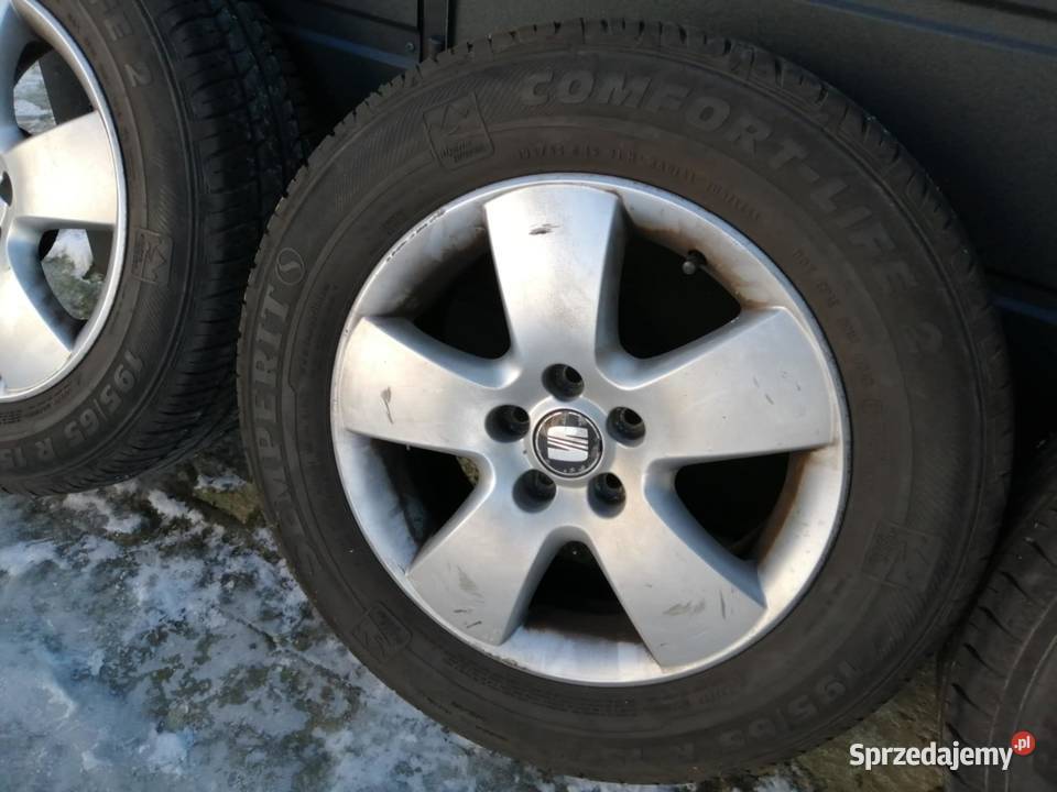 Koła 15 alufelgi seat 5x100 opony letnie 19565 lubelskie Opole Lubelskie