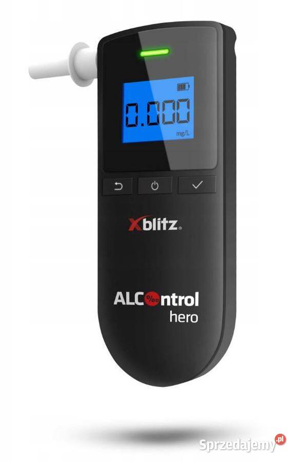 Profesjonalny Alkomat XBLITZ Alcontrol HERO 5 Akcesoria Motoryzacja Białystok
