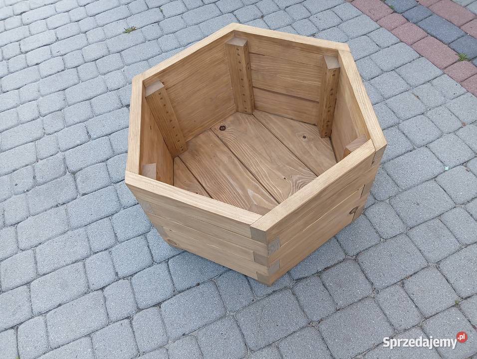 Drewniana donica ogrodowa ręcznie wykonana Donice ogrodowe Rzeszów sprzedam