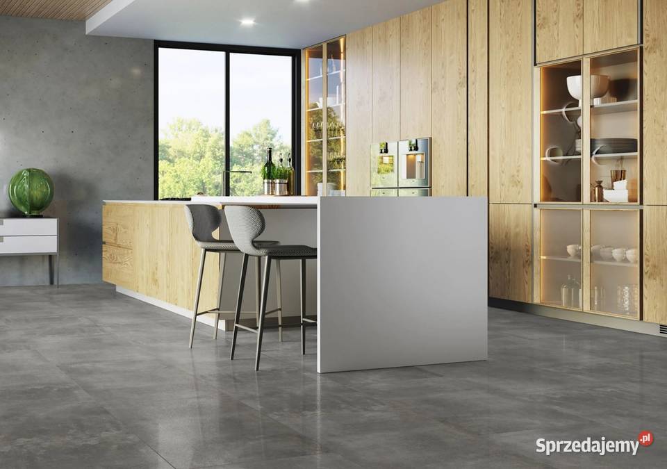 Płytki podłogowe kuchenne grafitowe lappato Radom