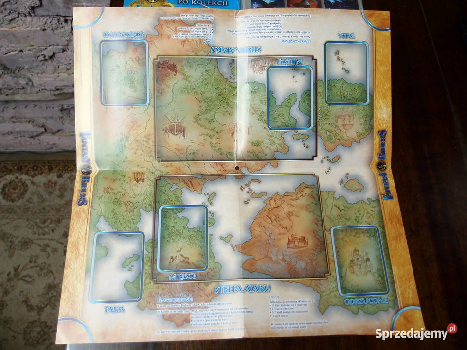 Duża kolekcja Kart Fantasy Riders 336 plansza Łódź
