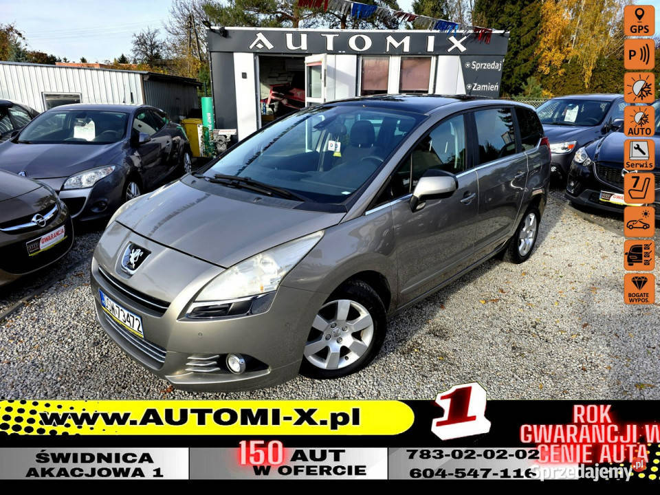 Peugeot 5008 Navi Panorama Head Up 120 16 benz czujnik parkowania dolnośląskie Świdnica