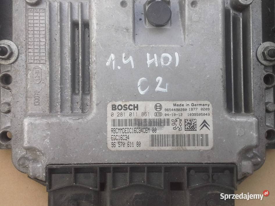 Komputer silnika 0281011861 9657061180 CITROEN Dębno