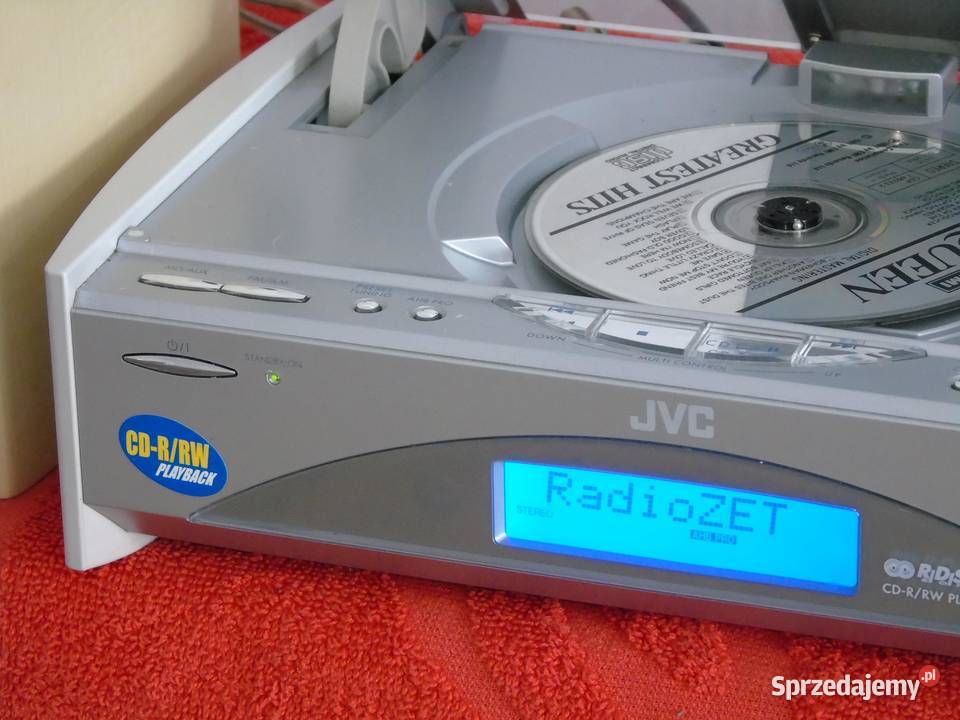Wieża JVC pilot RDS CD AUX kolumny WYSYŁKA Jasło