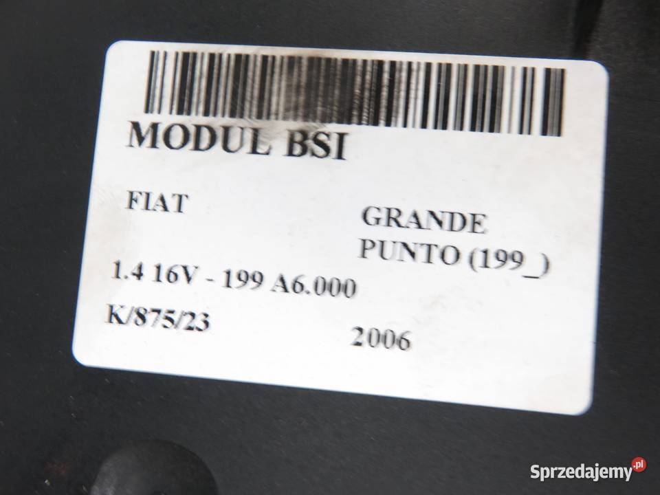 BSI FIAT GRANDE PUNTO 14 517817590 28050017 Skrzynki bezpieczników małopolskie