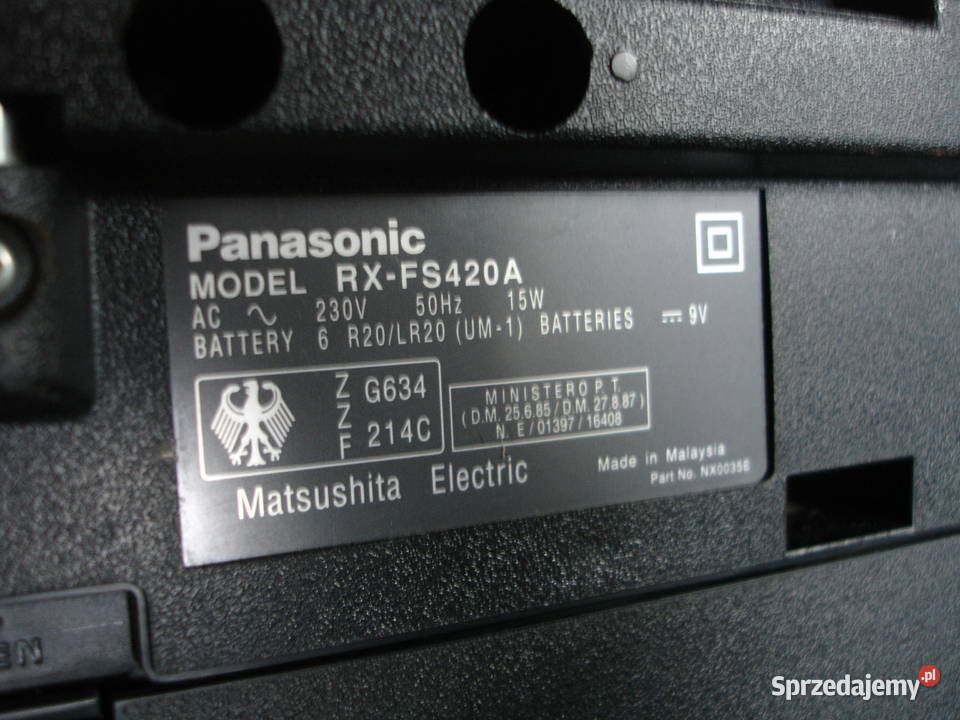 Radiomagnetofon PANASONIC RXFS420 Zielona Góra sprzedam