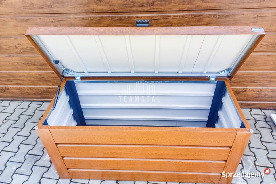 Skrzynia ogrodowa metalowa kufer 120x50x70 złoty małopolskie Tarnów