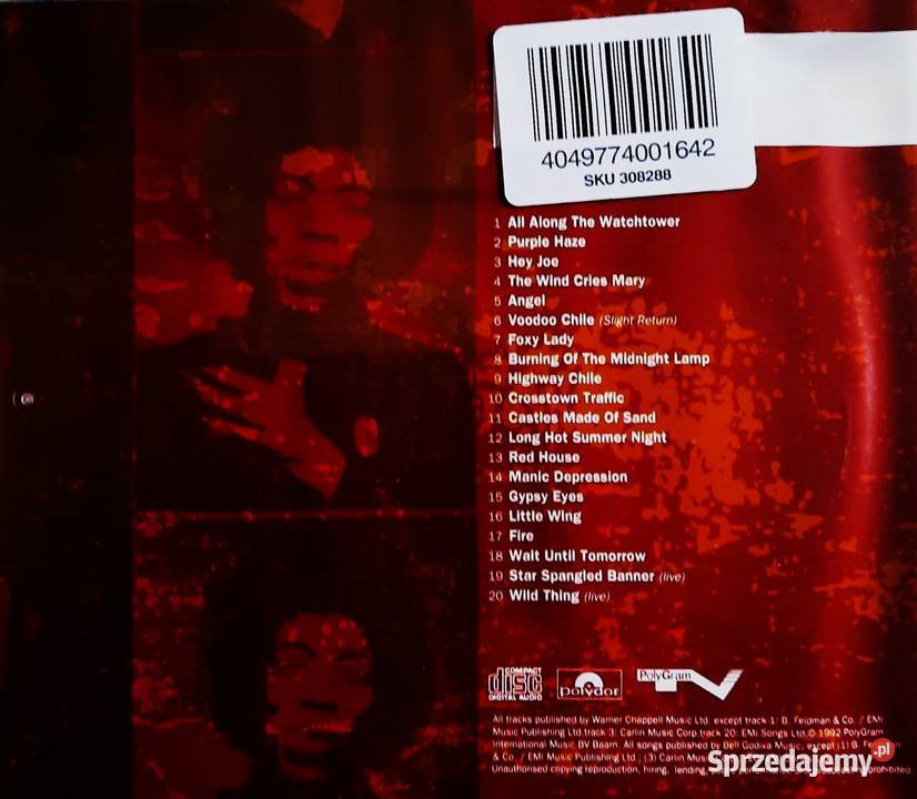 CD Nowa Album CD JIMI HENDRIX Album The Ultimate Warszawa sprzedam
