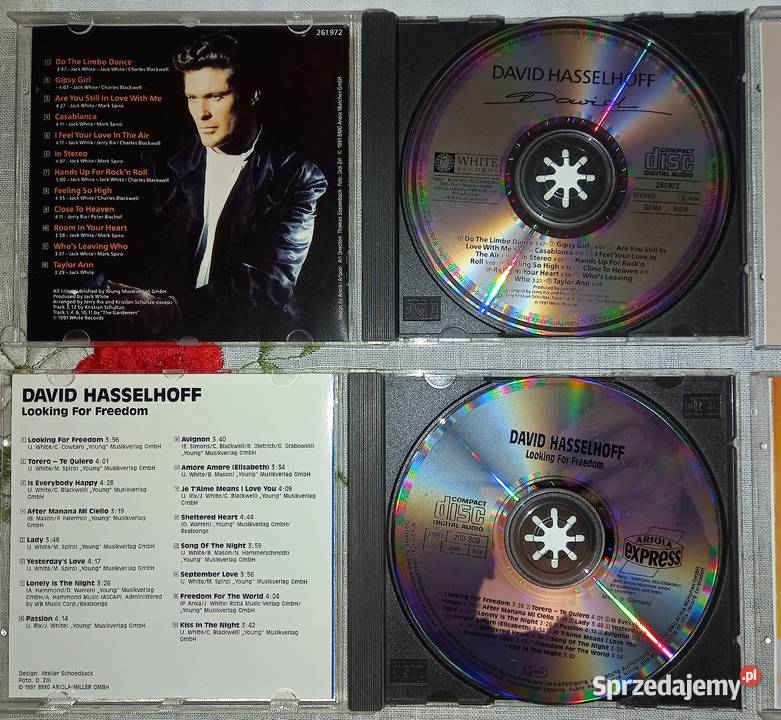 David Hasselhoff 4 płyty CD opis całość Ząbkowice Śląskie