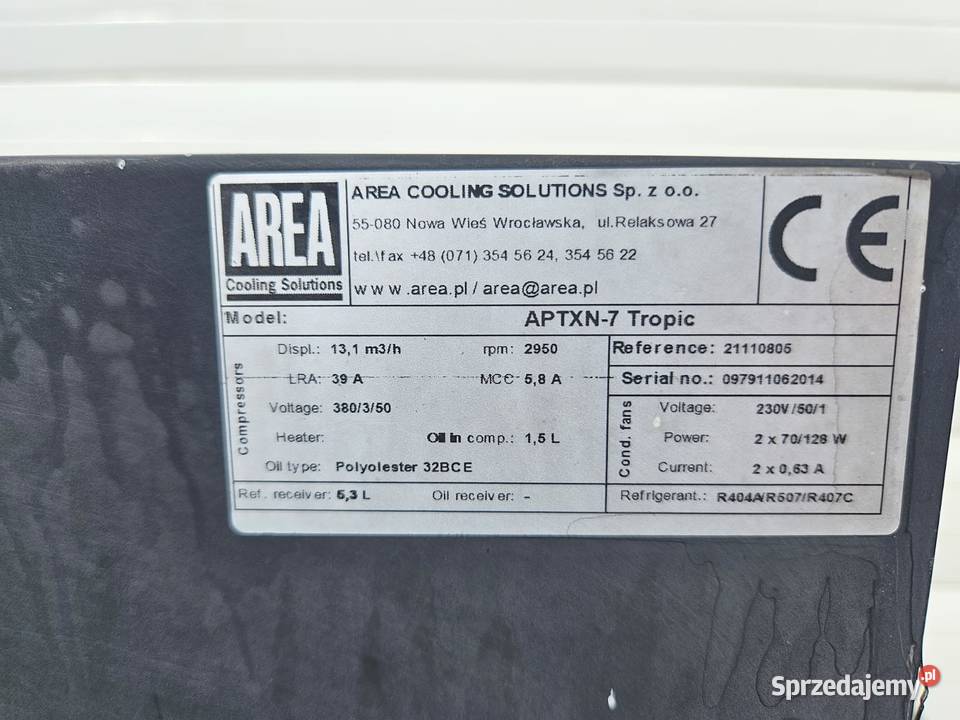 Zestaw chłodnia 250 m AGREGAT Bristol APTXN7 Gastronomia Pszczyna sprzedam