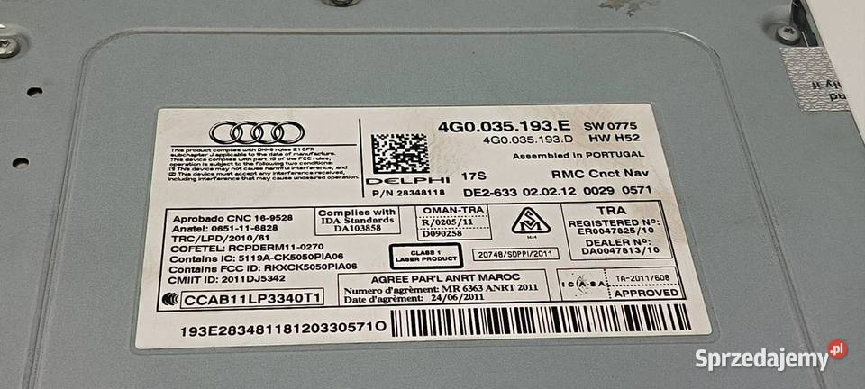 RADIO AUDI A6 C7 Lipno