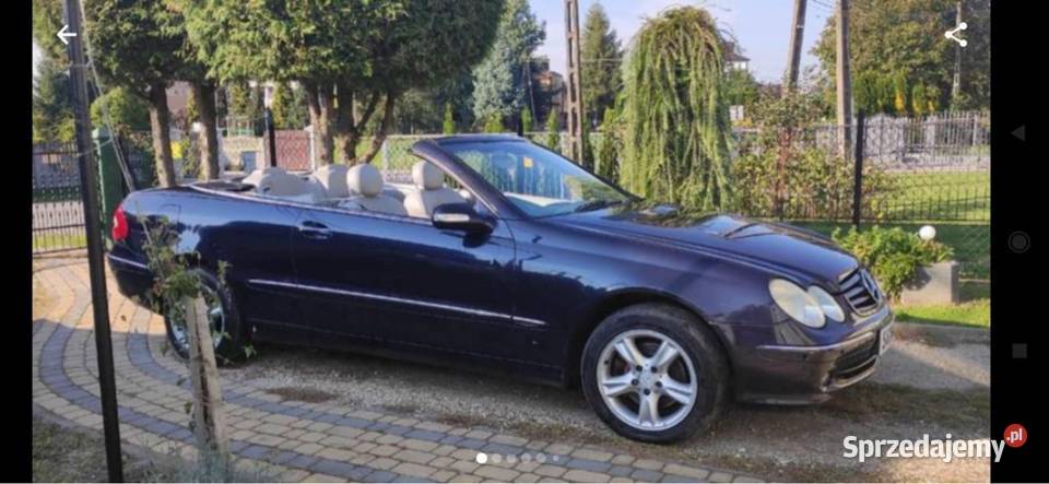Mercedes clk 209 32 v6 benzyna cabrio ANGLIK