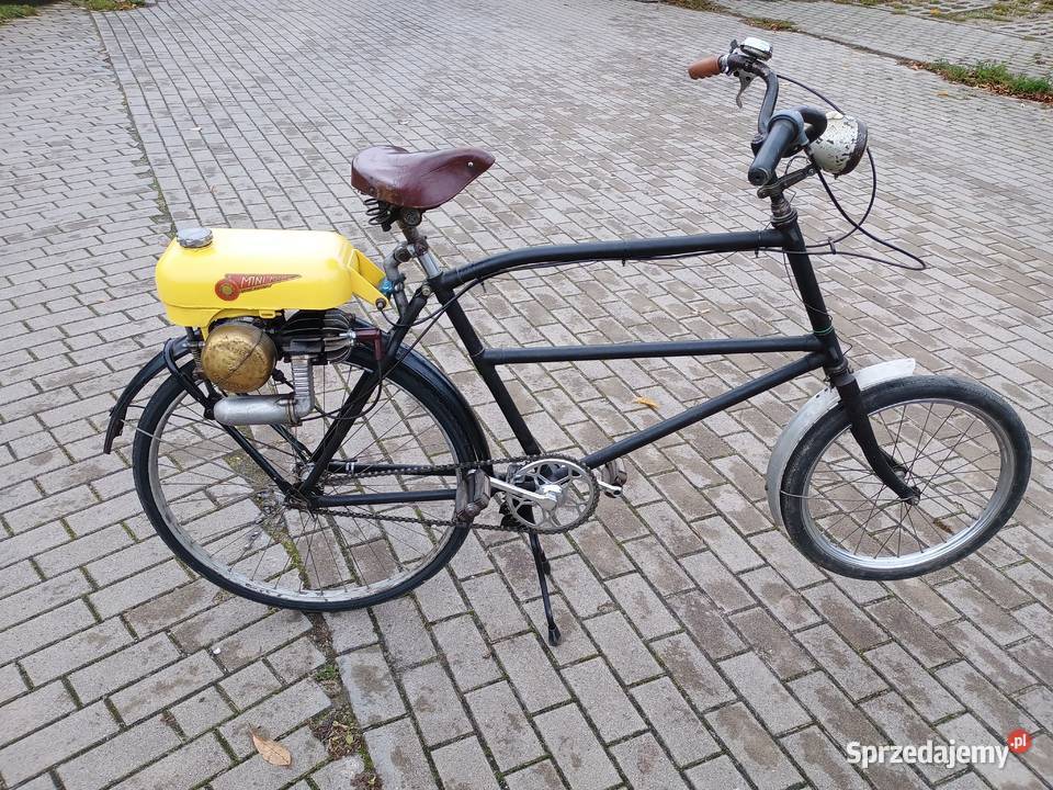 Rower z silnikiem Trojan Mini Motor zabytkowy Kurzętnik