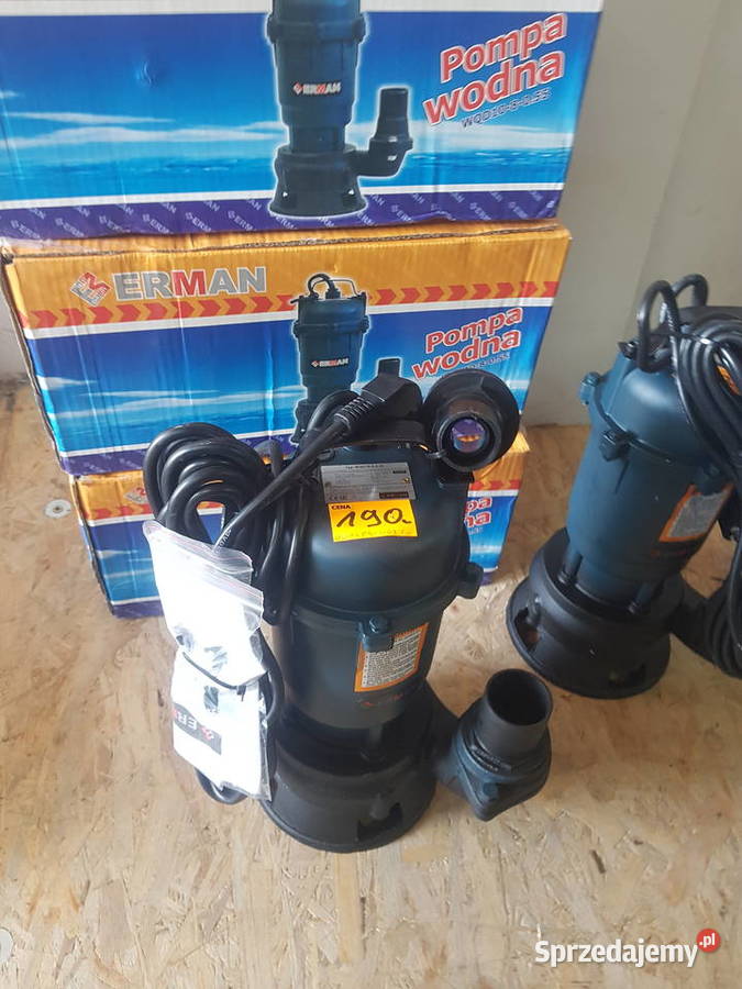POMPA ZANURZENIOWA DO BRUDNEJ WODY SZAMBA ERMAN wielkopolskie Głogowa