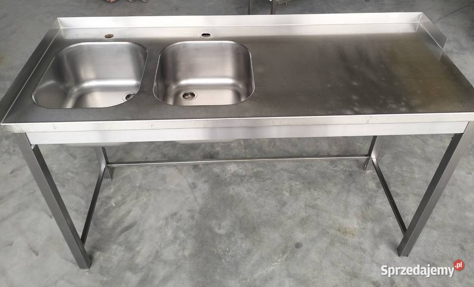 Zlew gastronomiczny 2komorowy 153x60x95 Słupia Kapitulna