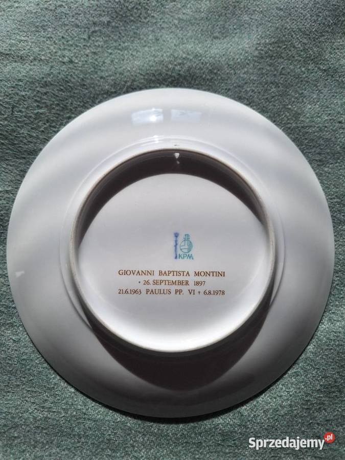 KPM Berlin talerz Papież Paweł VI Papst Paulus