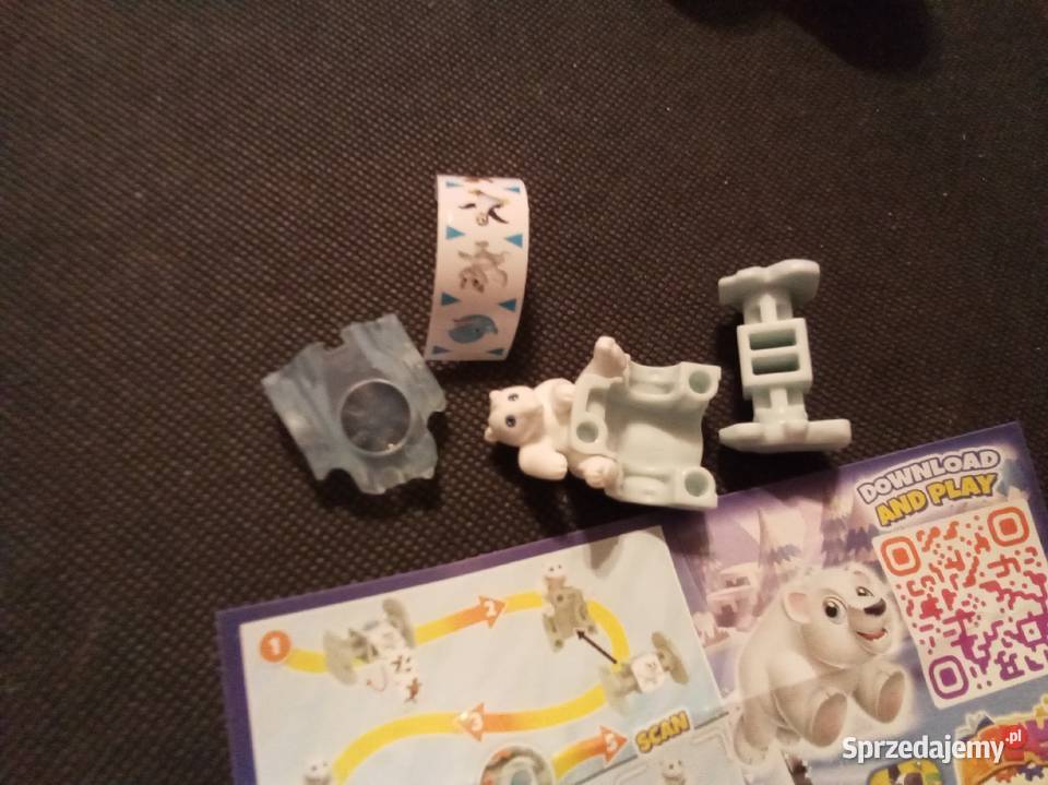 Biały niedźwiedź z kulą do obracania kinder Warszawa sprzedam