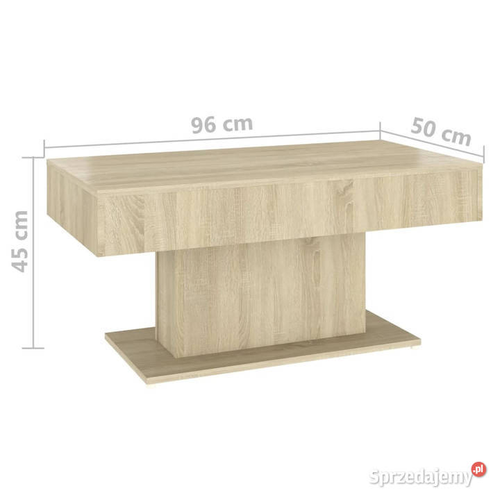 Stolik kawowy dąb sonoma 96x50x45 materiał mazowieckie Warszawa