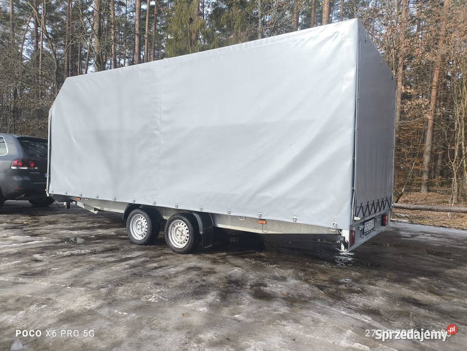 Przyczepa laweta super stan z plandeką