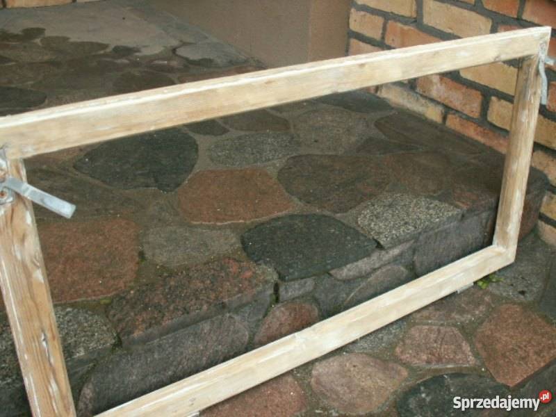 Stara rama okienna okno retro loft lustro Ełk sprzedam