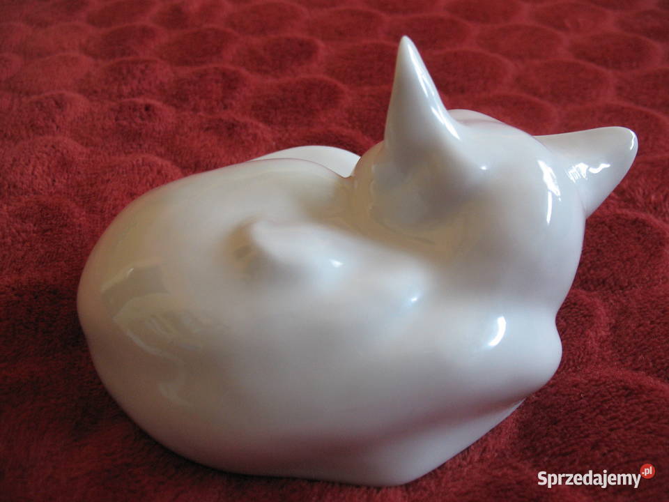 Kot leżący porcelana 75 x 12 x 95 Grfenthal Siedlce