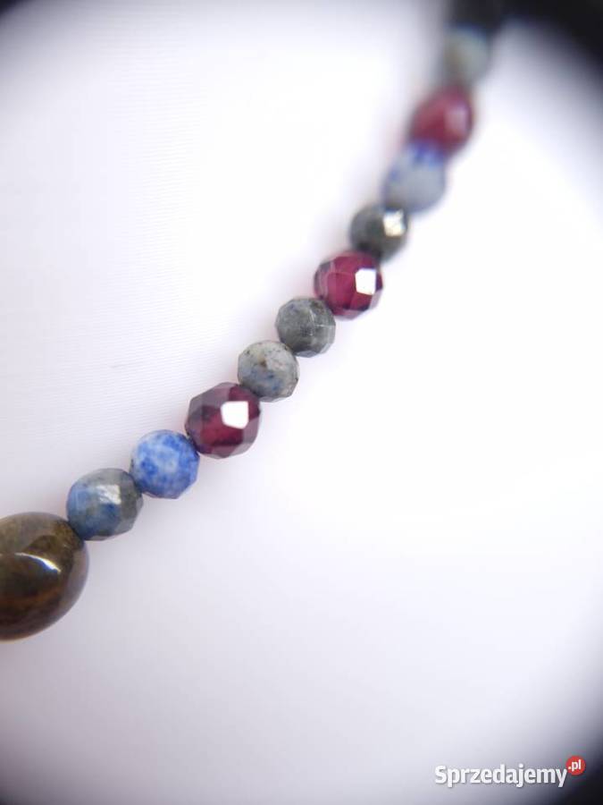 Bransoletka Harmonia Kamieni rękodzieło srebro Rybnik