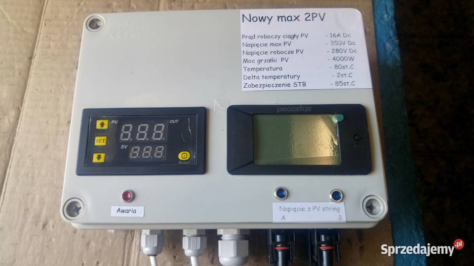 Sterownik grzałek fotowoltaika Nowy 4000 Fotowoltaika - kolektory i panele Budownictwo i akcesoria Miłki
