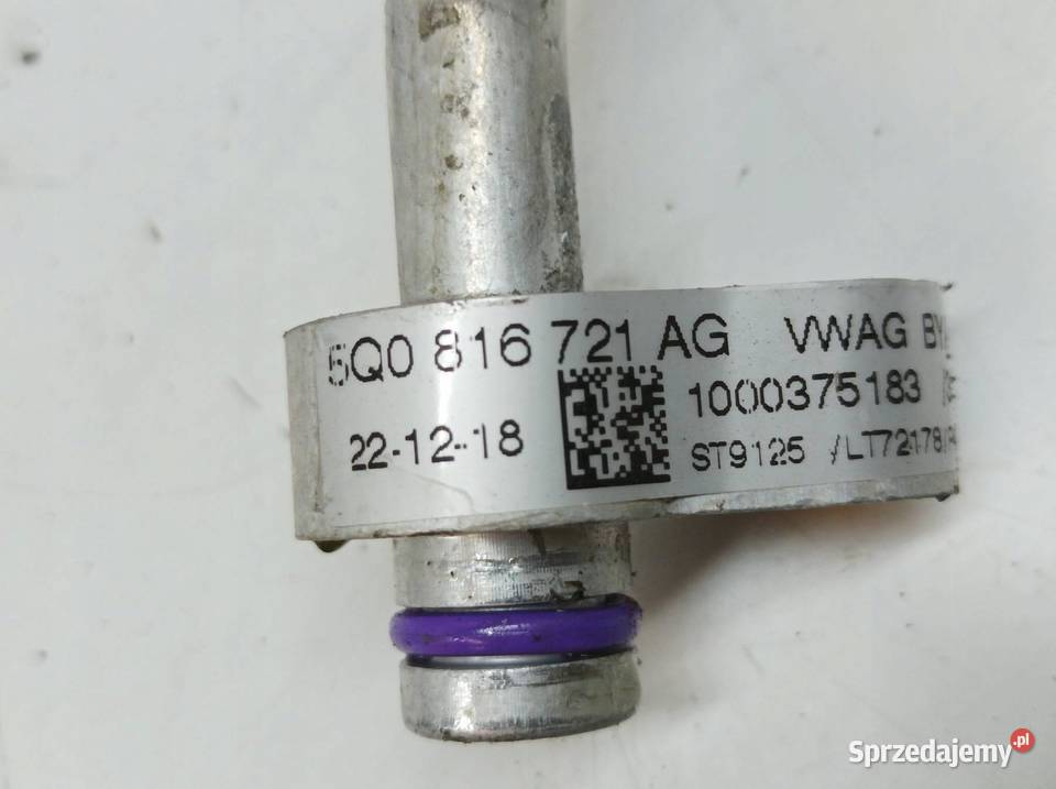 PRZEWÓD KLIMATYZACJI RURKA 20 TSI 3V 5Q0816721AG Przewody klimatyzacji