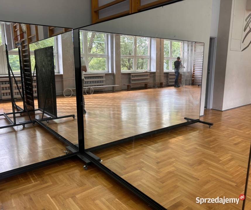 Mobilne lustra w stalowej jezdnej ramie czarny Pozostałe Pozostałe Mysłowice