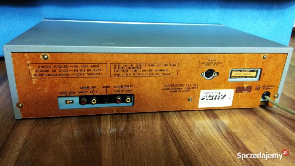 Akai CSF11 japoński magnetofon klasyk retro dolnośląskie Świebodzice