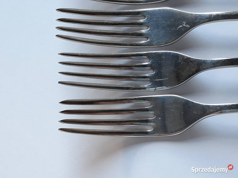 Widelce obiadowe 4 KŁOS Gerlach sztućce PRL Dąbrowa Górnicza sprzedam