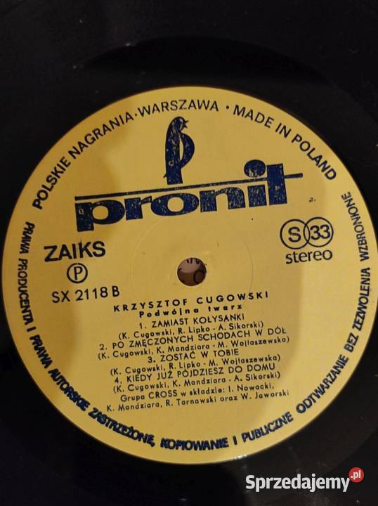 1980 Podwójna twarz Cross z Krzysztof Cugowski Kielce