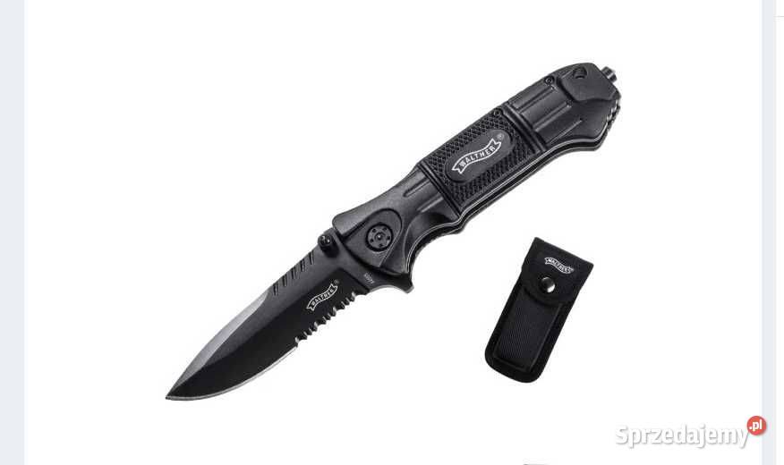 Nóż taktyczny Walther 50715 składany BTK Black Kozienice