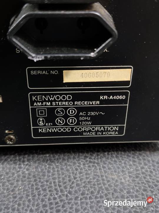 Klasyczny Amplituner Stereo KENWOOD KRA4060 RDS Poddębice sprzedam