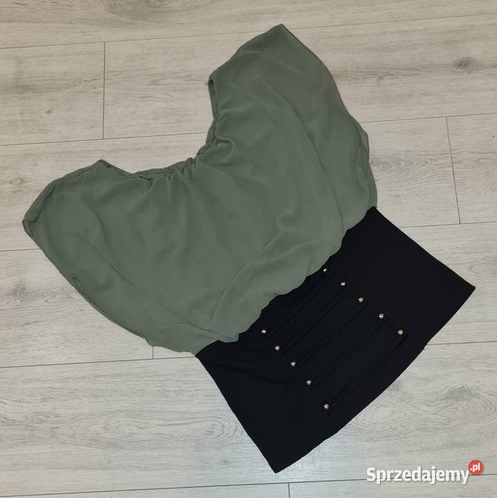 Bluzka damska oliwkowa guziki Jennifer Taylor Łódź